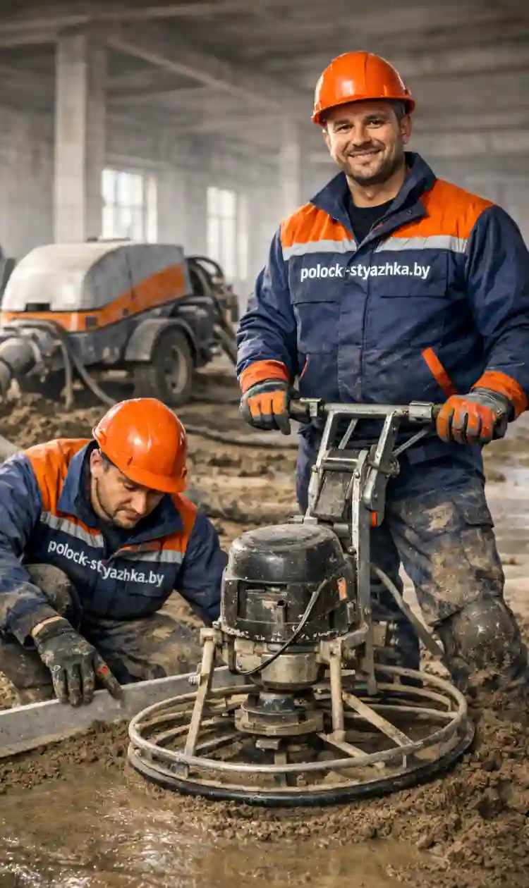 Полусухая стяжка пола в Полоцке — мобильная версия